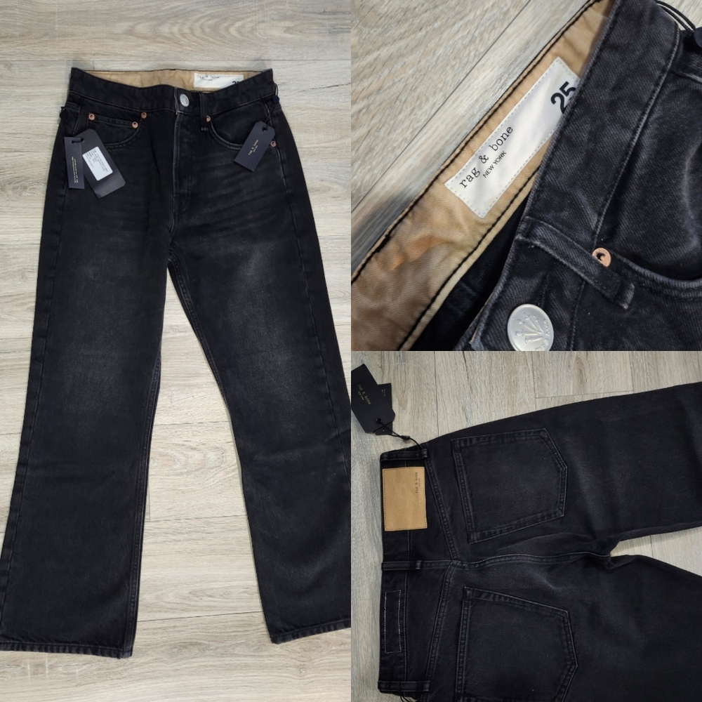 Rag & Bone High Rise Cropped Flare Jeans (25) NWT